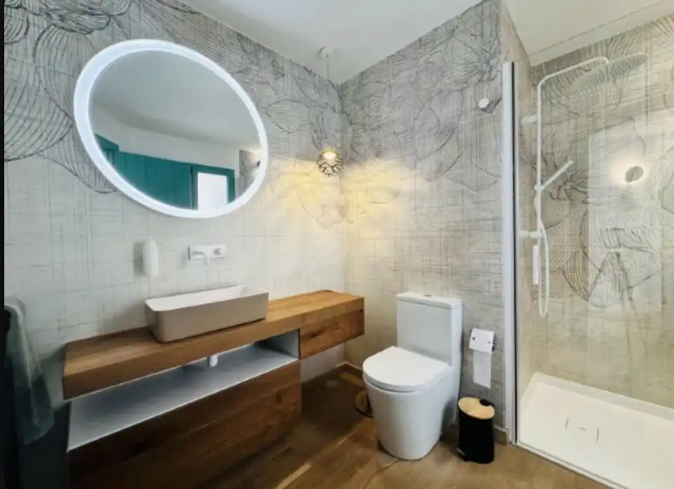 Baño de Casa o chalet en venta en Mataró con Aire acondicionado, Jardín privado y Parquet
