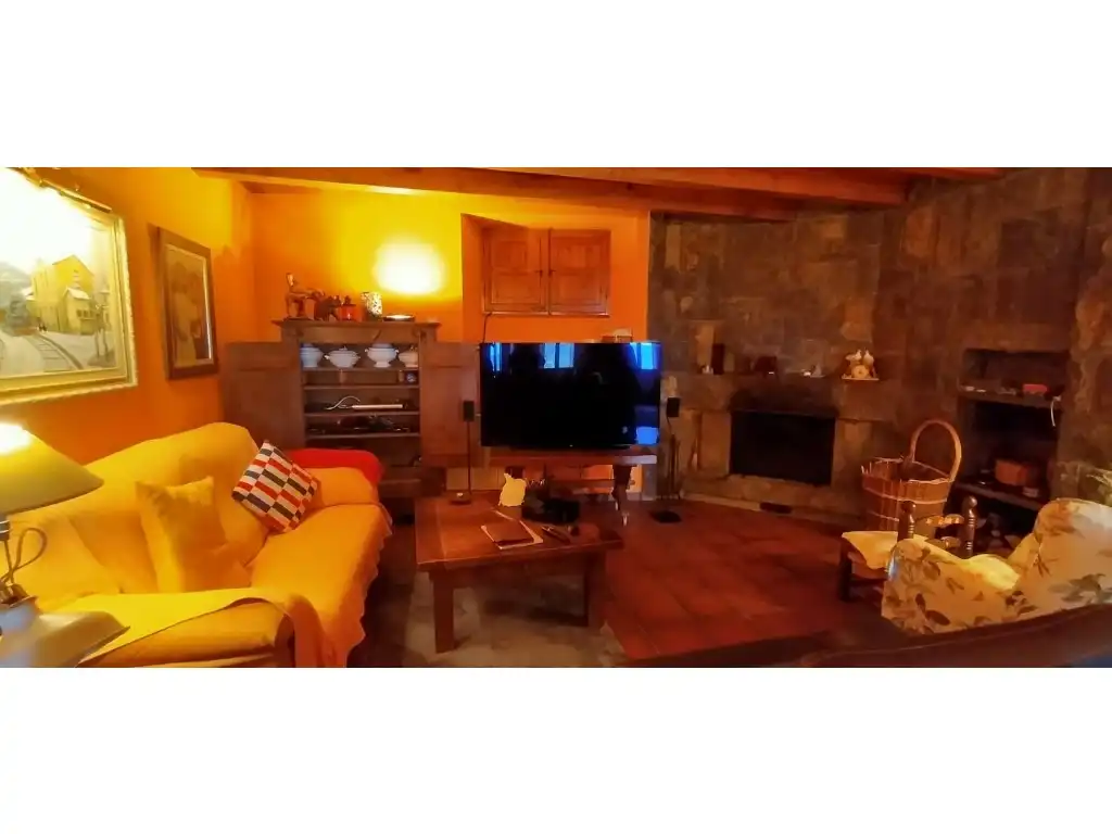 Sala de estar de Finca rústica en venta en Amer con Aire acondicionado