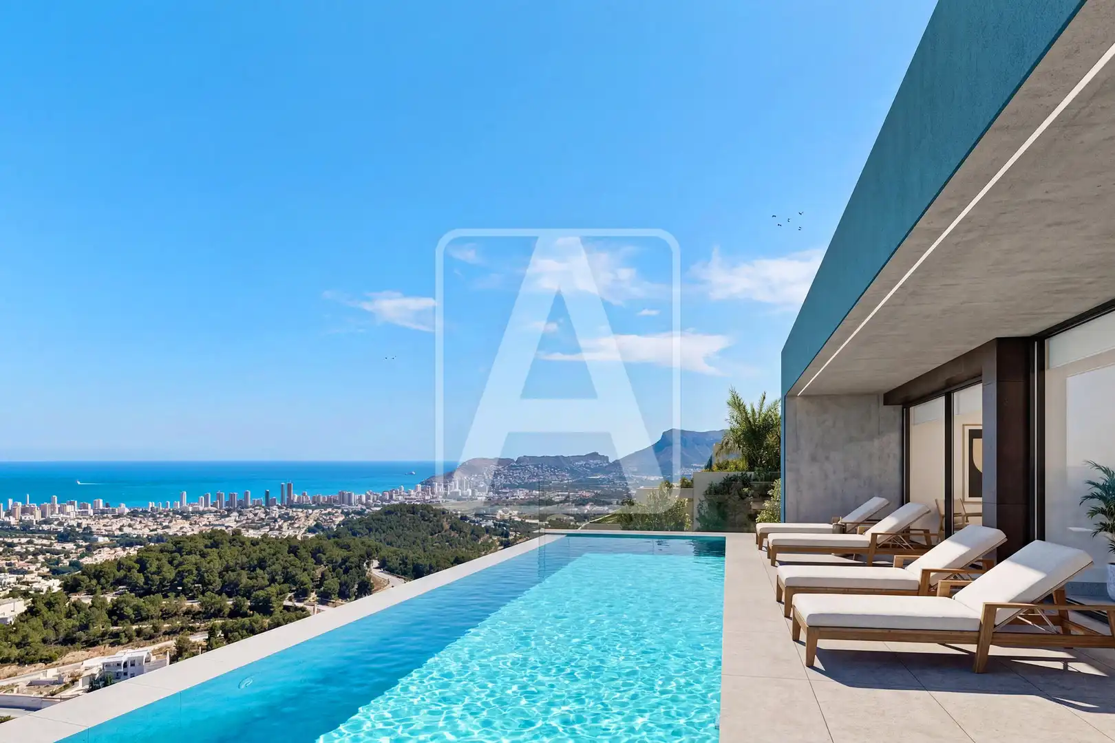 Swimming pool of Houses for sale in Benissa  with Air Conditioner, Heating and Private garden