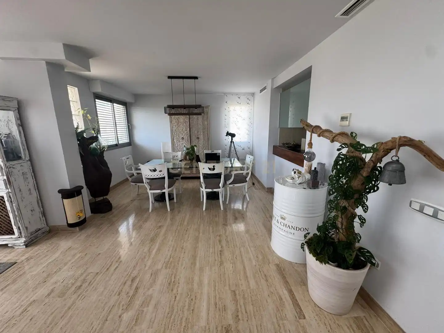 Esszimmer von Maisonette zum Verkauf in Mijas mit Klimaanlage, Privatgarten und Abstellraum