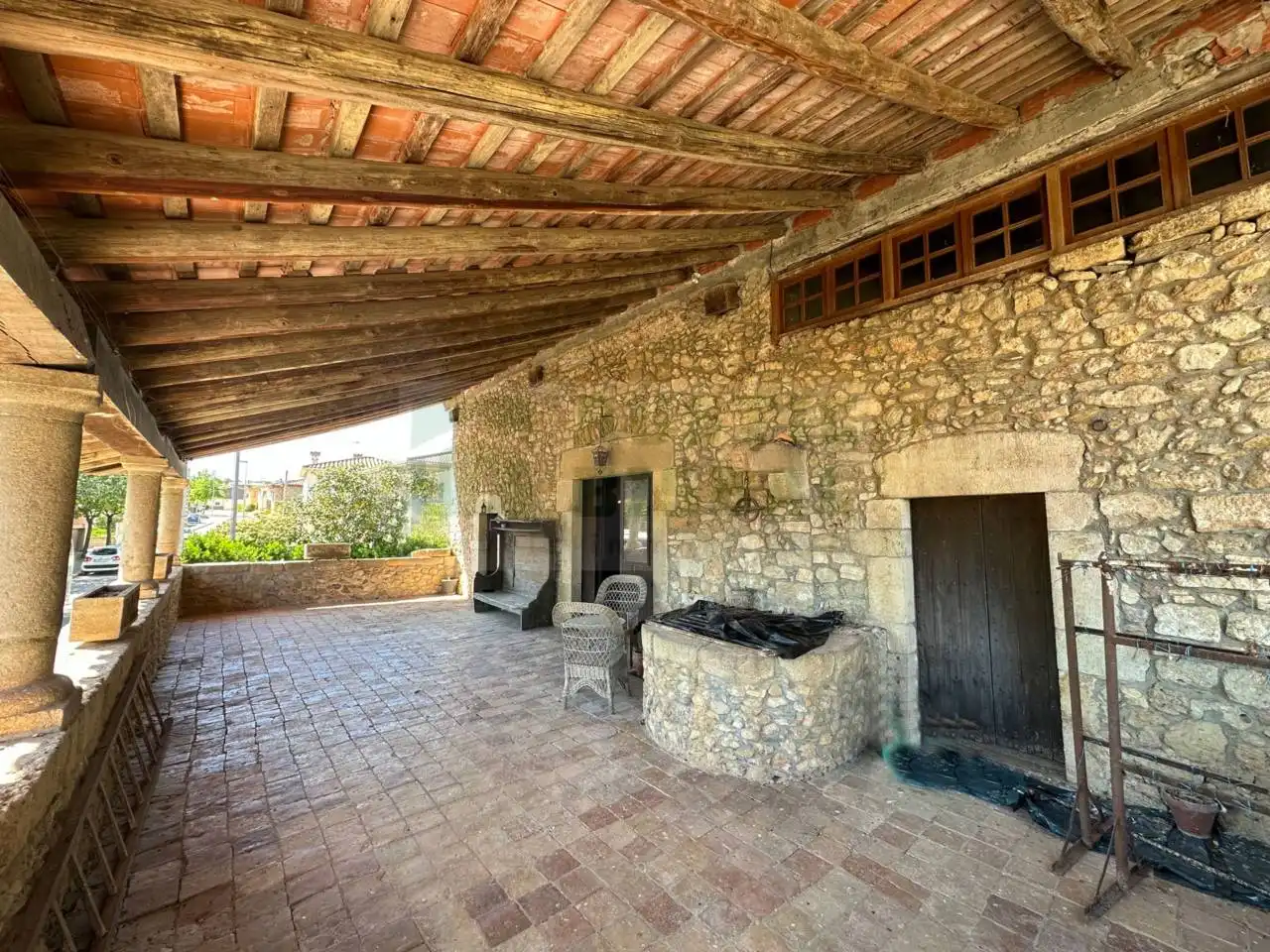 Terraza de Finca rústica en venta en Serinyà con Jardín privado, Terraza y Piscina