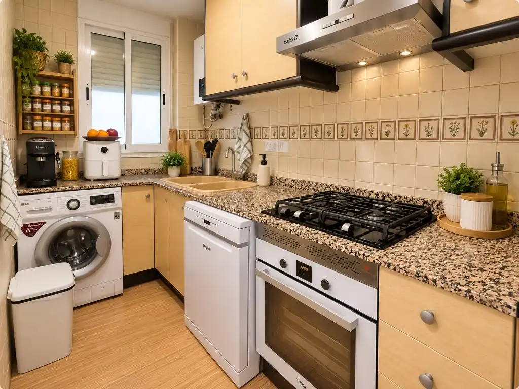 Cocina de Piso en venta en Bellreguard con Aire acondicionado y Balcón