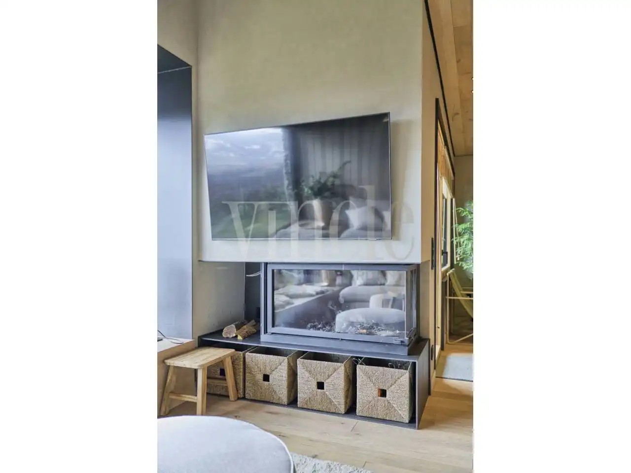 Sala de estar de Casa o chalet en venta en Ger con Aire acondicionado, Calefacción y Jardín privado