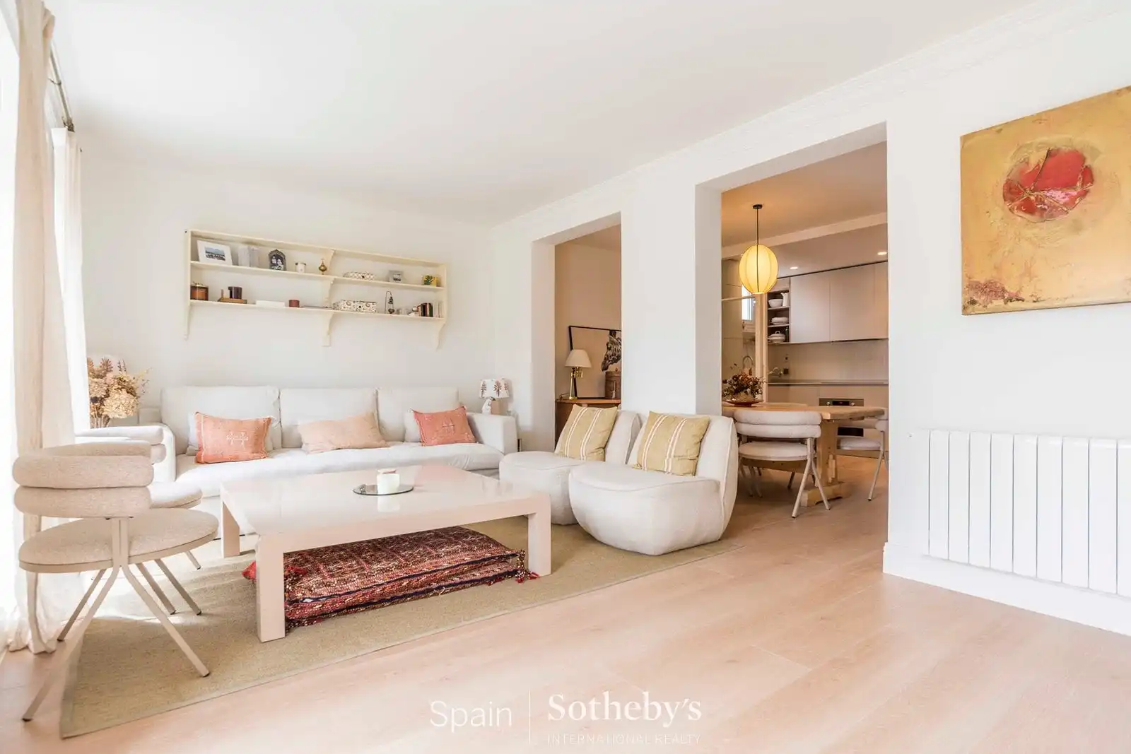 Sala de estar de Apartamento en venta en  Madrid Capital con Aire acondicionado, Calefacción y Terraza