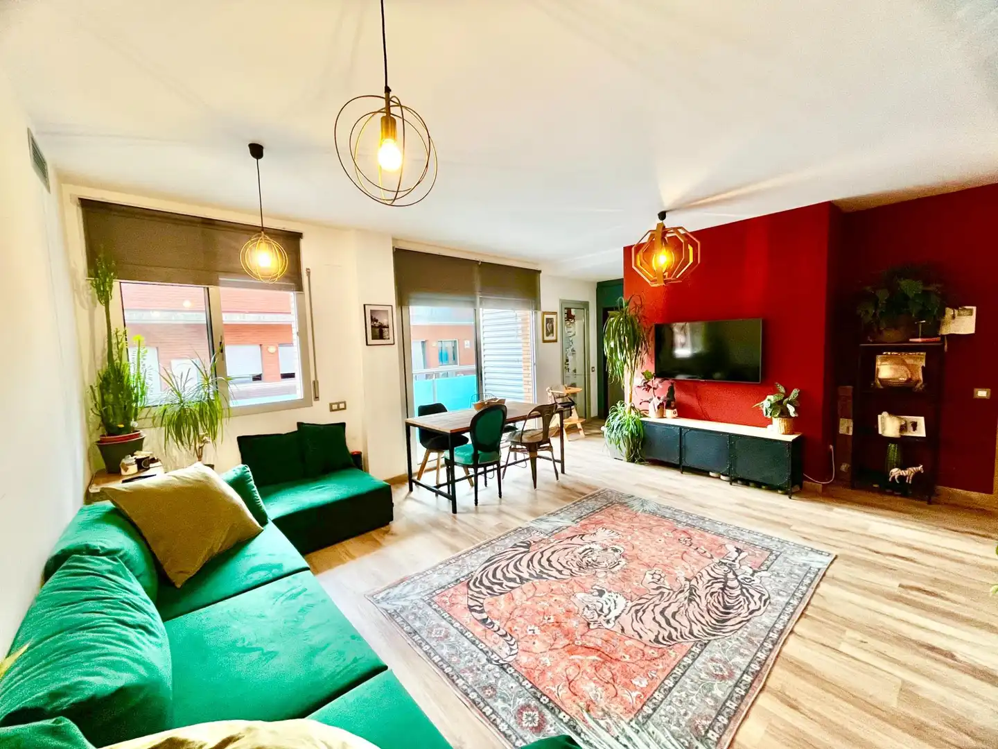 Sala d'estar de Dúplex en venda en Badalona amb Aire condicionat, Calefacció i Parquet