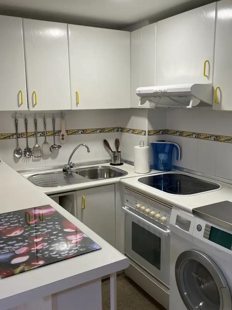 Cocina de Apartamento de alquiler en Zaragoza con Calefacción, Parquet y Amueblado