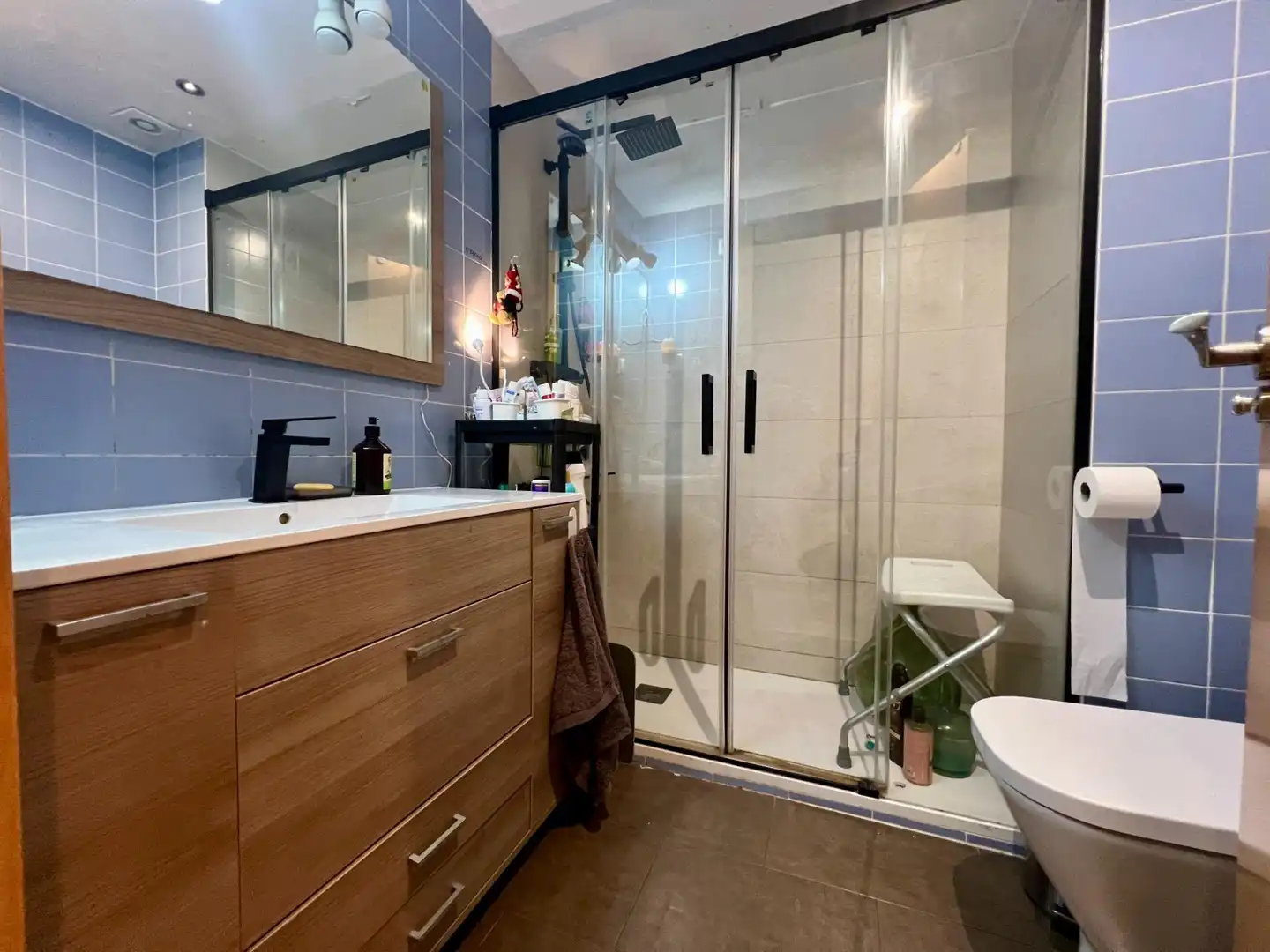Badezimmer von Wohnung zum Verkauf in Granollers mit Heizung und Parkett