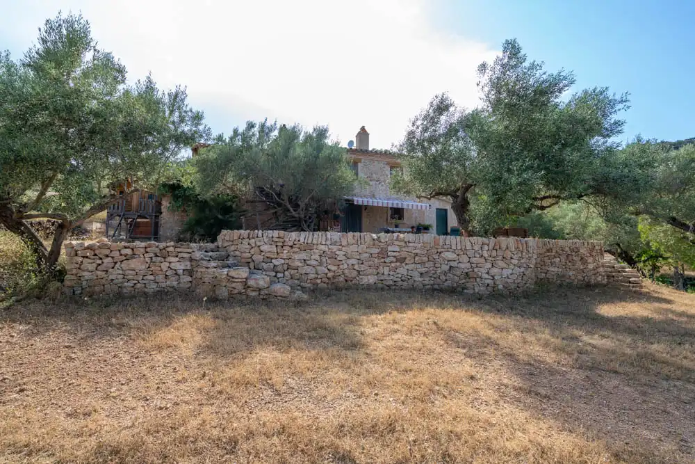 Vista exterior de Finca rústica en venta en Aldover con Jardín privado, Terraza y Amueblado