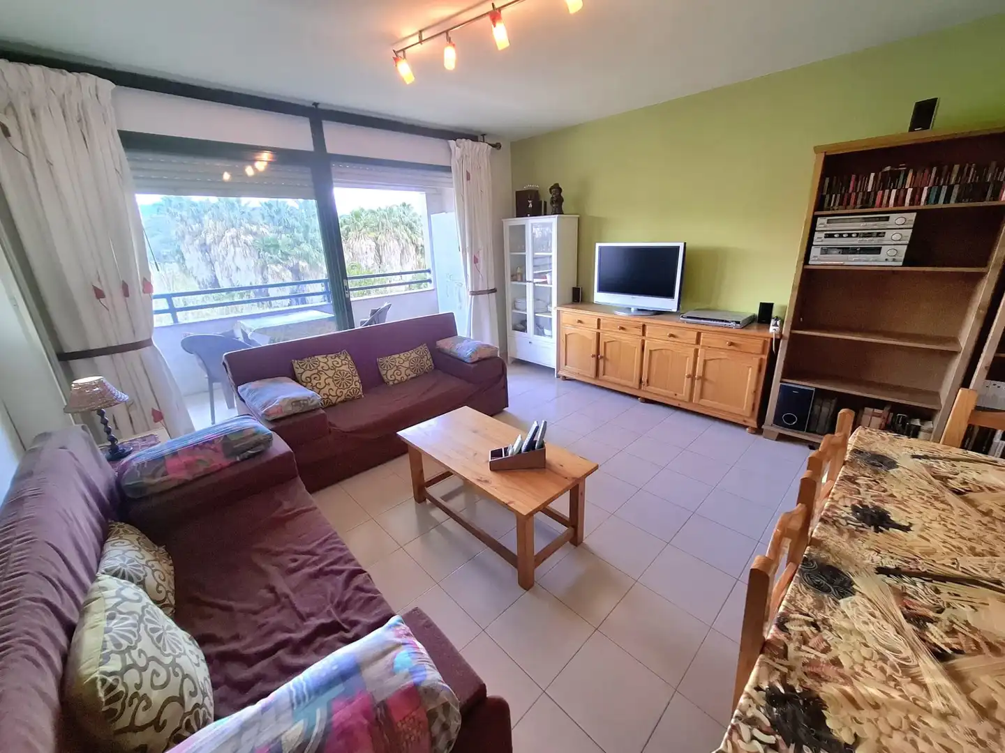 Wohnzimmer von Wohnung zum Verkauf in Llançà mit Heizung, Terrasse und Schwimmbad