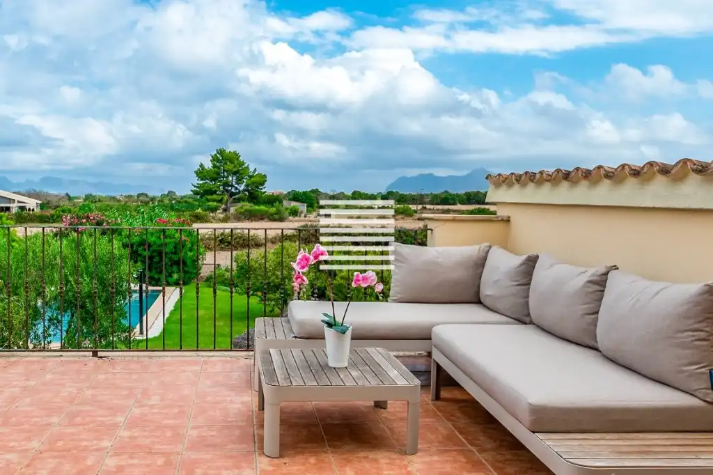 Terraza de Finca rústica en venta en Alcúdia con Aire acondicionado, Jardín privado y Terraza
