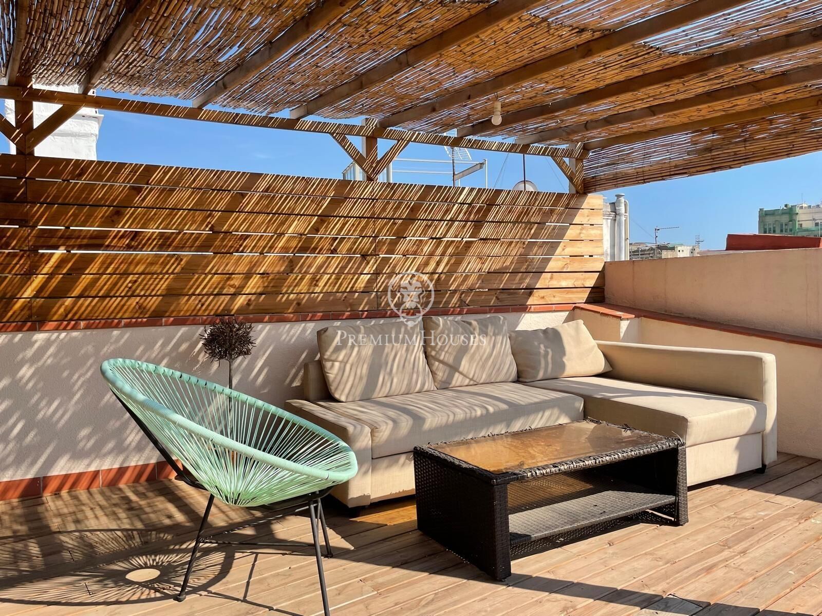 Terraza de Ático en venta en  Barcelona Capital con Aire acondicionado, Parquet y Terraza