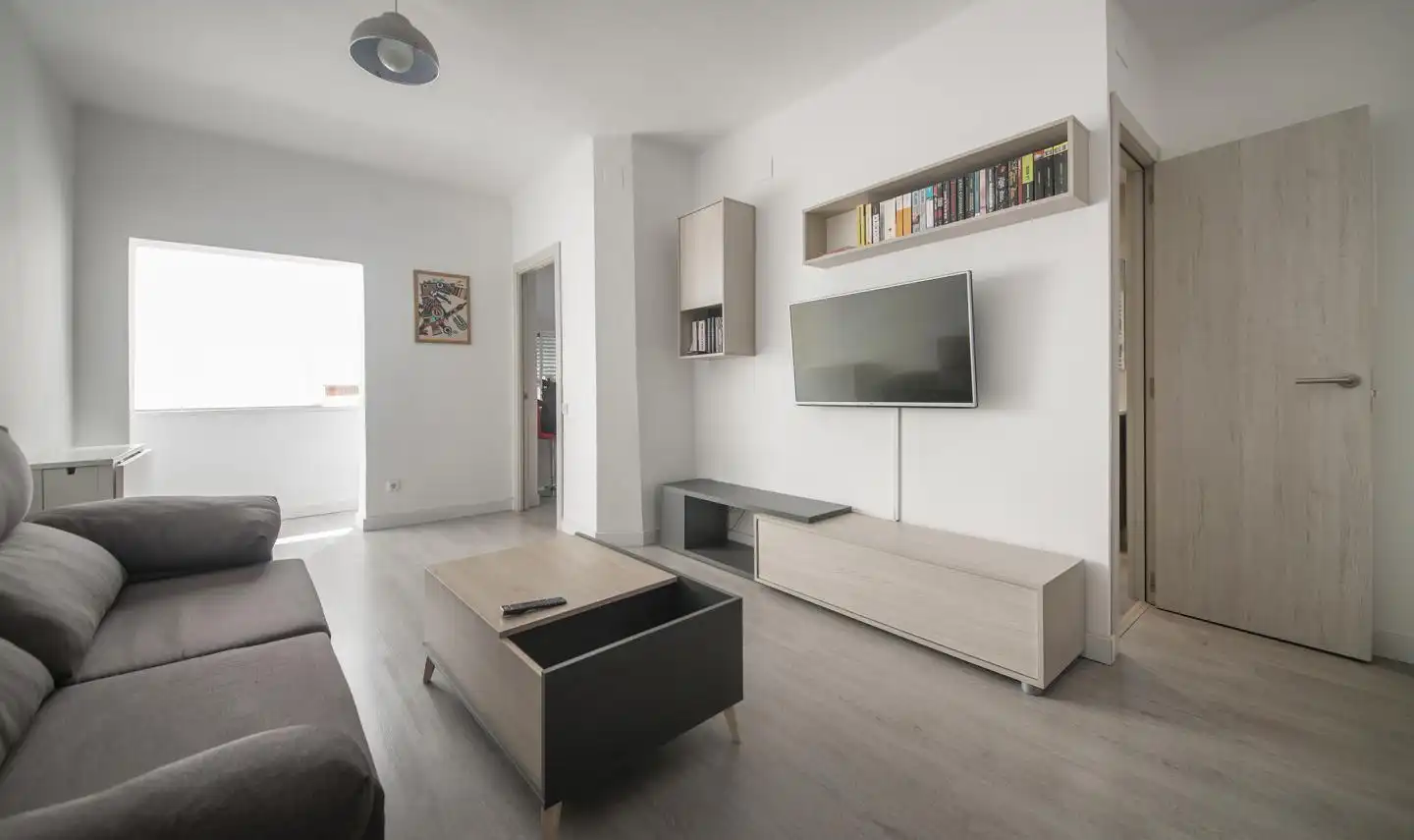 Sala de estar de Piso en venta en Barcelona con Amueblado