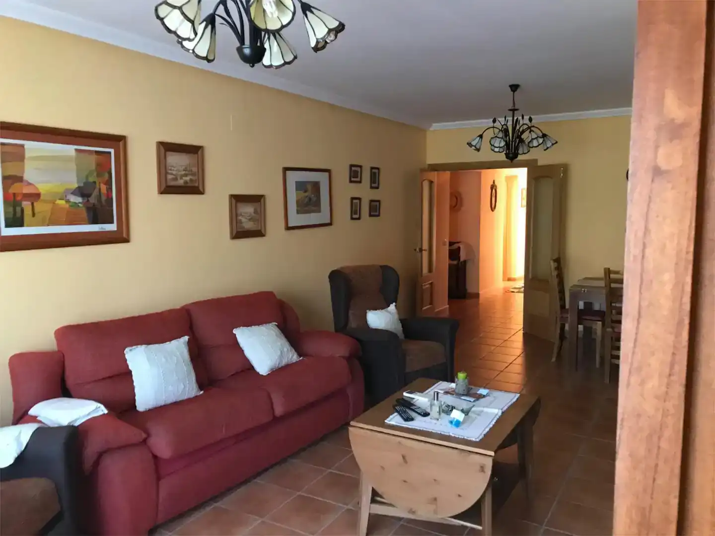 Sala de estar de Casa o chalet en venta en Tribaldos con Aire acondicionado, Jardín privado y Piscina