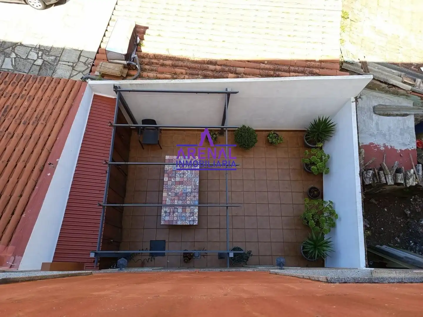 Terraza de Casa o chalet en venta en A Pobra do Caramiñal con Calefacción, Trastero y Amueblado