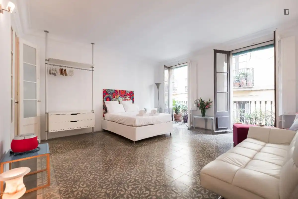 Bedroom of Study for rent in Barcelona  with Heating, Furnished and Washing machine