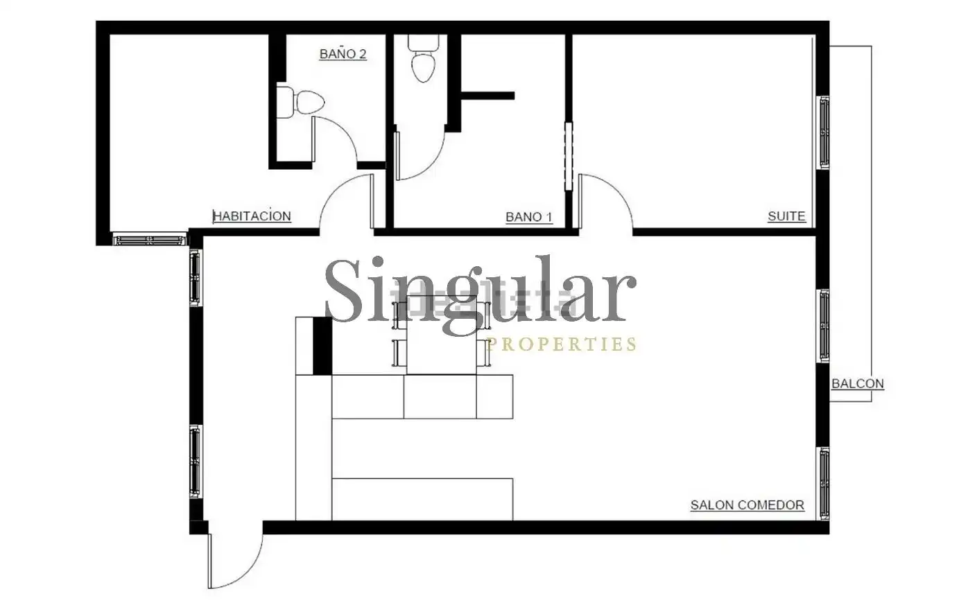 Piso en venta en Barcelona con Aire acondicionado, Calefacción y Parquet