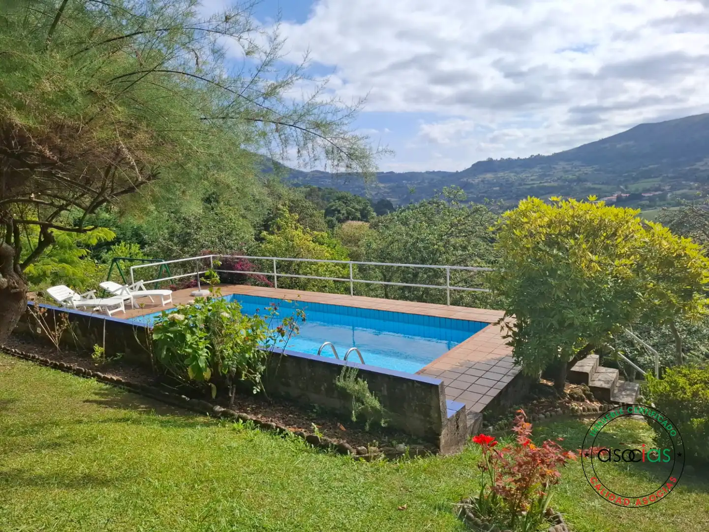 Piscina de Casa o chalet en venta en Gijón  con Jardín privado, Terraza y Trastero