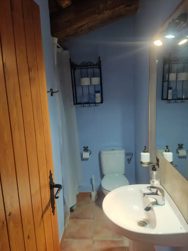 Baño de Finca rústica en venta en Valdeltormo con Calefacción, Jardín privado y Terraza