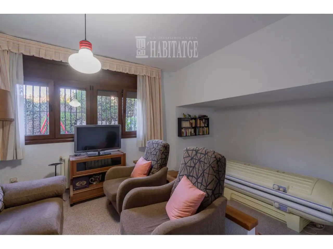 Sala de estar de Casa o chalet en venta en Aiguafreda con Aire acondicionado, Calefacción y Jardín privado