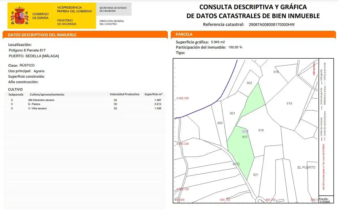 Terreno rústico en venta en Sedella, imagen 4