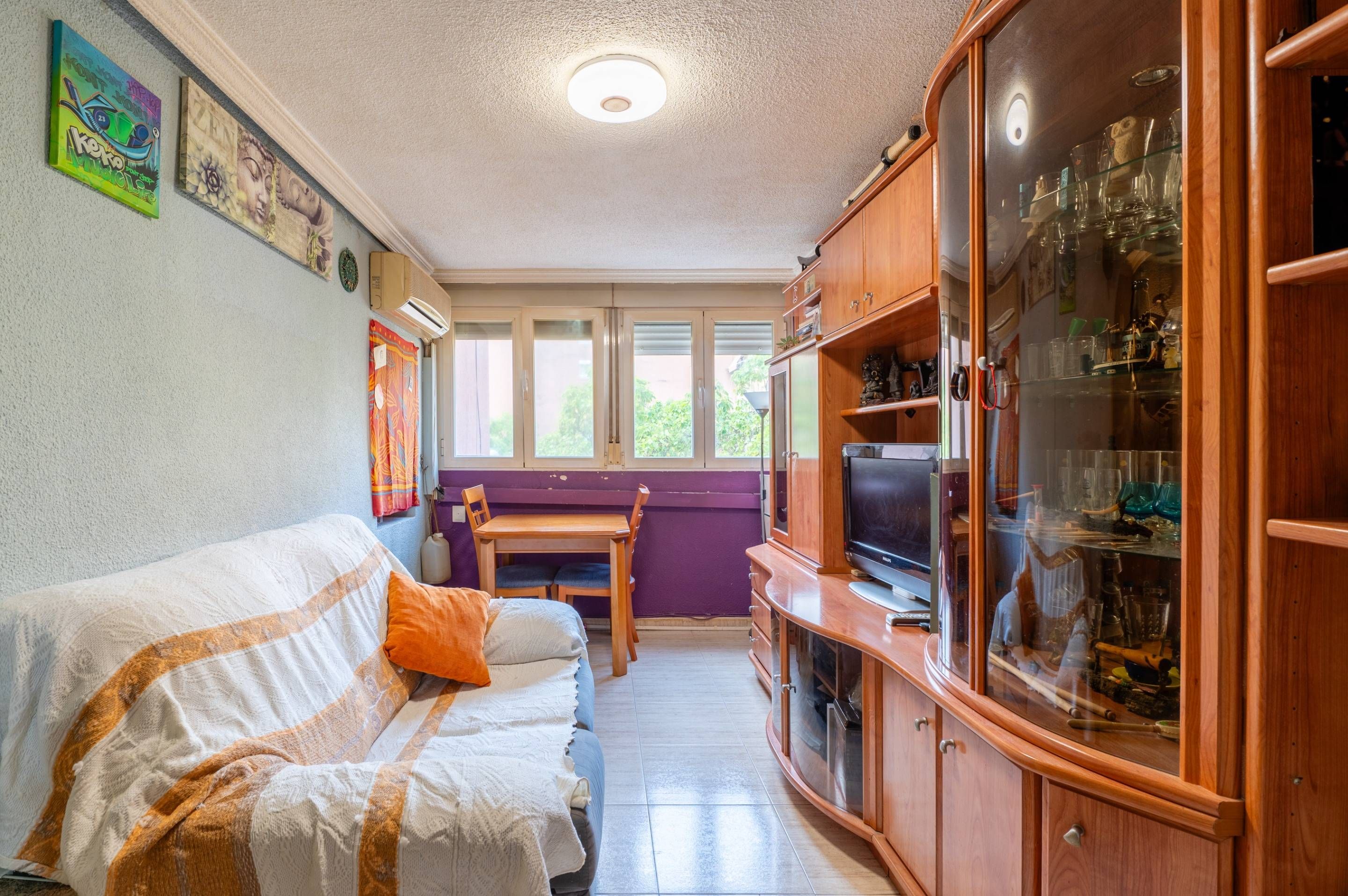 Bedroom of Flat for sale in  Madrid Capital  with Air Conditioner and Heating