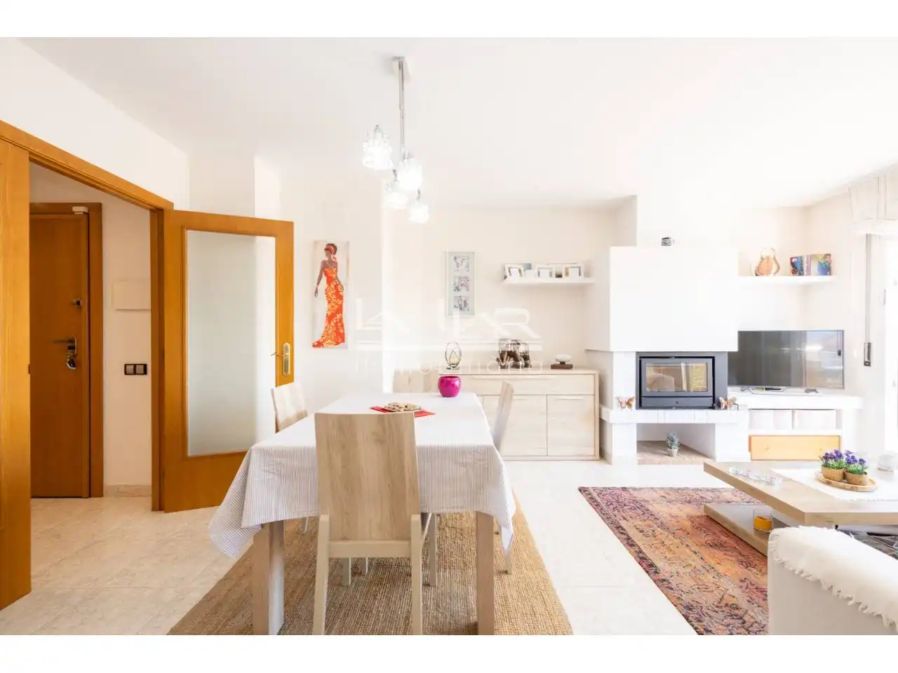 Wohnzimmer von Dachboden zum Verkauf in Vic mit Klimaanlage, Heizung und Parkett