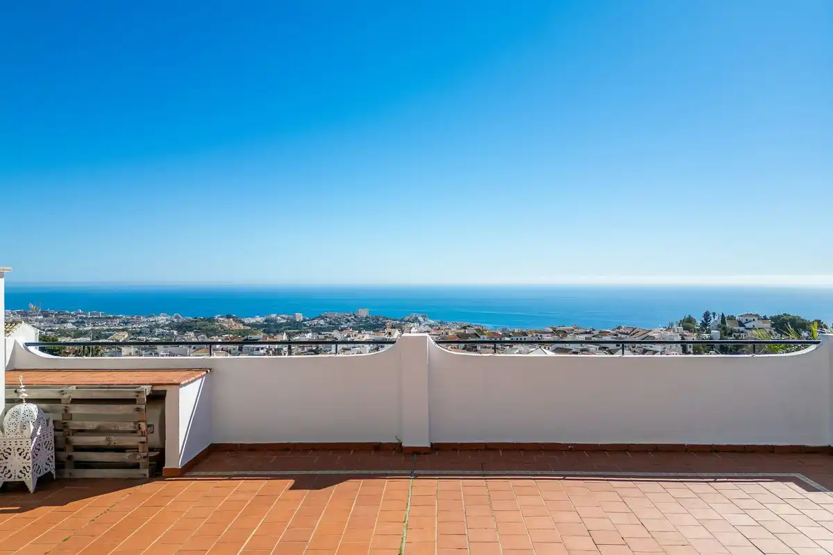 Terraza de Apartamento en venta en Benalmádena con Aire acondicionado, Jardín privado y Terraza