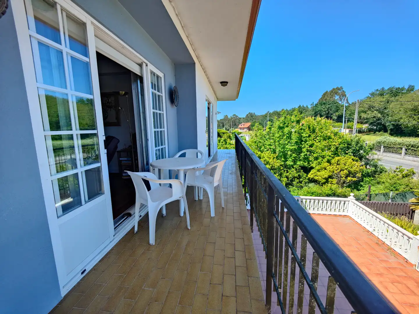 Terraza de Casa o chalet en venta en Rianxo con Calefacción, Jardín privado y Parquet