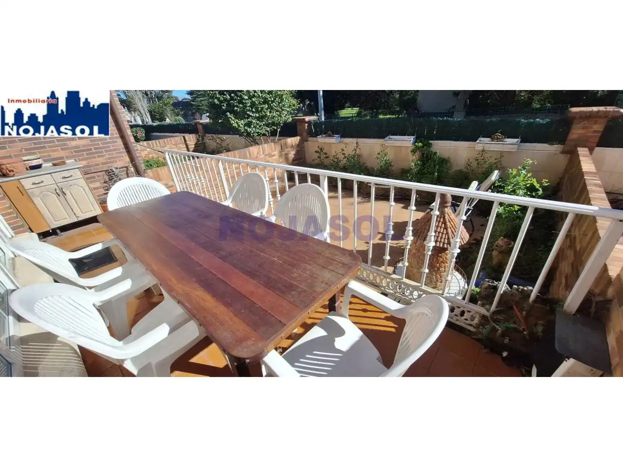 Terrassa de Apartament de lloguer en Noja amb Calefacció, Terrassa i Moblat