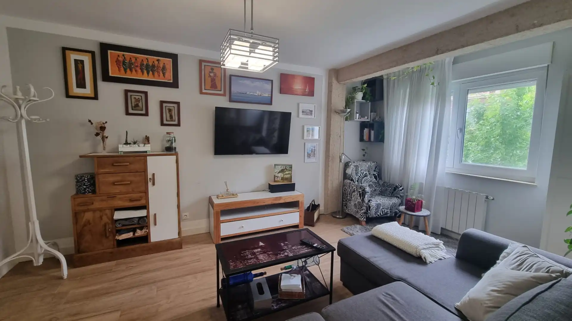 Sala d'estar de Pis de lloguer en Santander amb Calefacció, Moblat i Forn