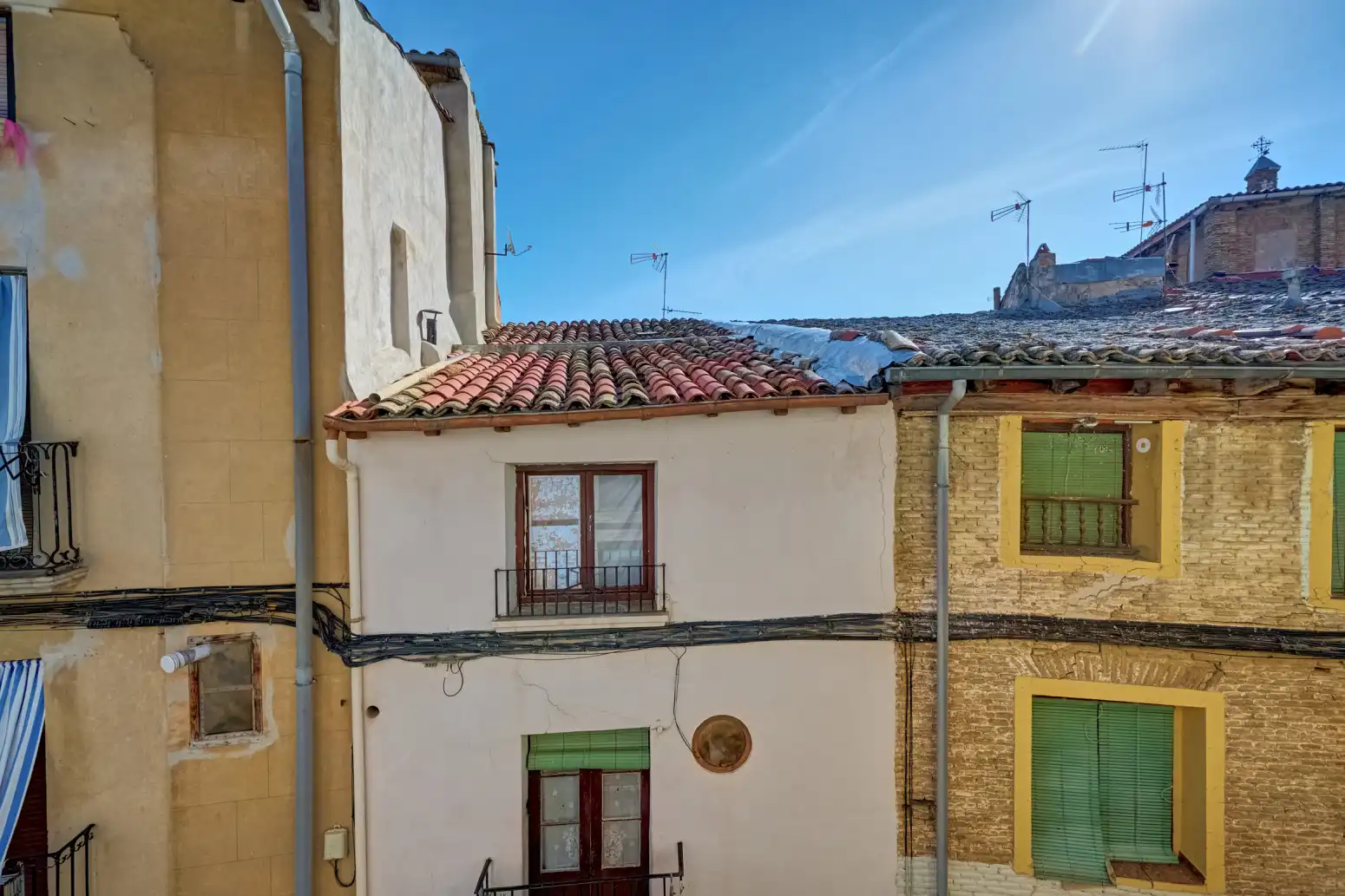 Vista exterior de Casa o chalet en venta en Falces con Calefacción, Jardín privado y Parquet