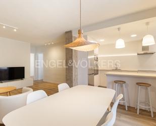 Dining room of Apartment to rent in  Valencia Capital  with Air Conditioner, Parquet flooring and Furnished