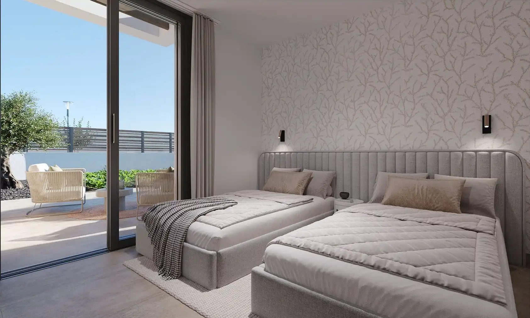 Habitación de Finca rústica en venta en Alhama de Murcia con Aire acondicionado, Jardín privado y Piscina
