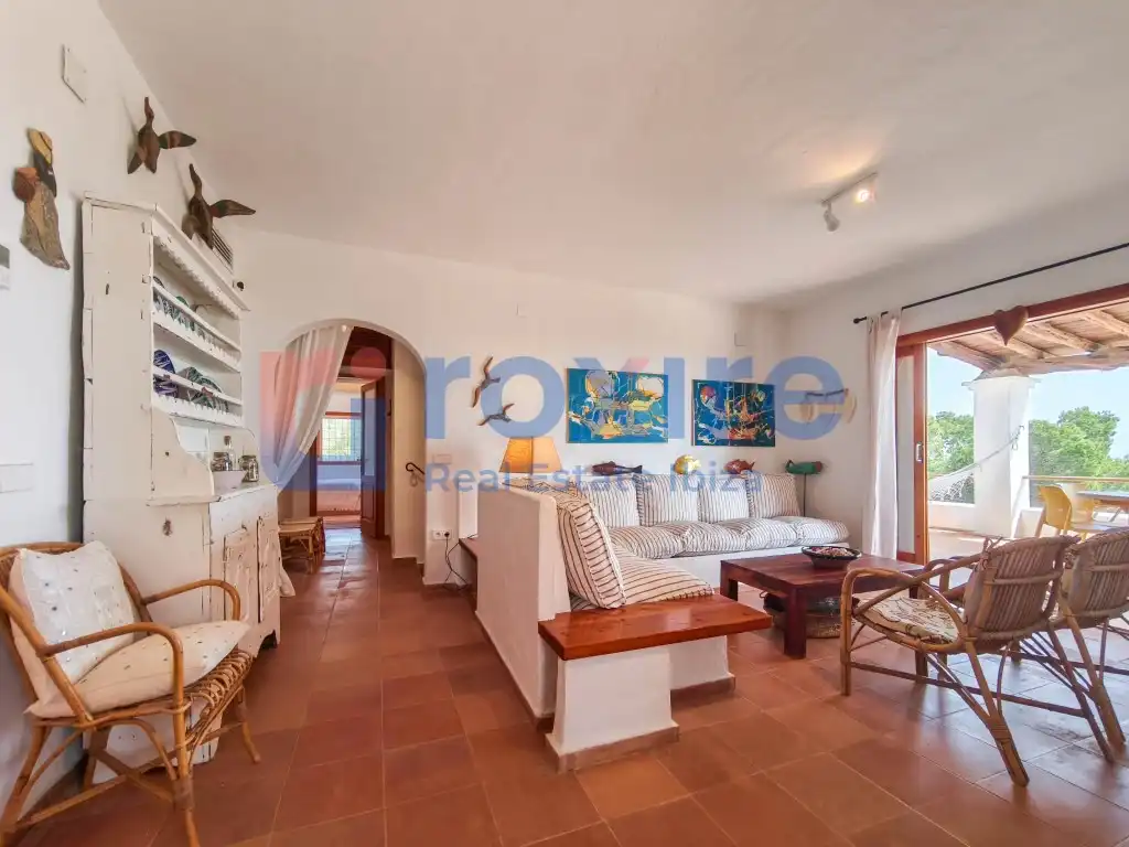 Living room of Houses for rent in Sant Josep de sa Talaia  with Air Conditioner, Private garden and Terrace