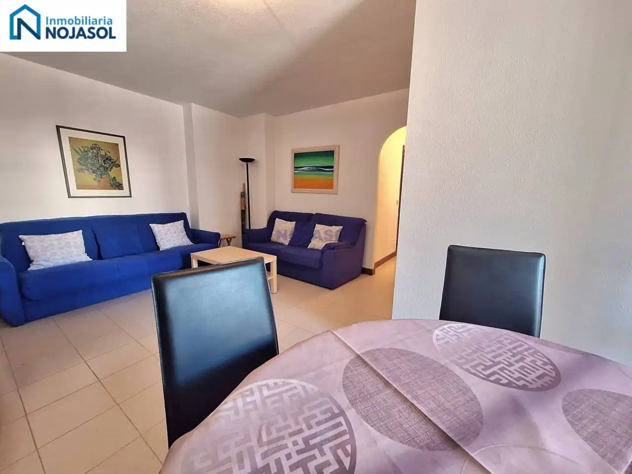Sala de estar de Apartamento de alquiler en Noja con Calefacción, Terraza y Amueblado