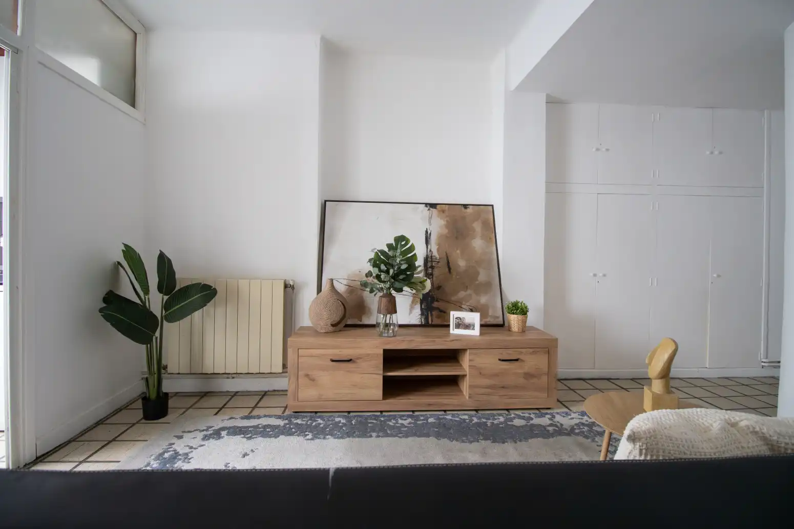 Sala de estar de Piso en venta en  Pamplona / Iruña con Calefacción y Parquet