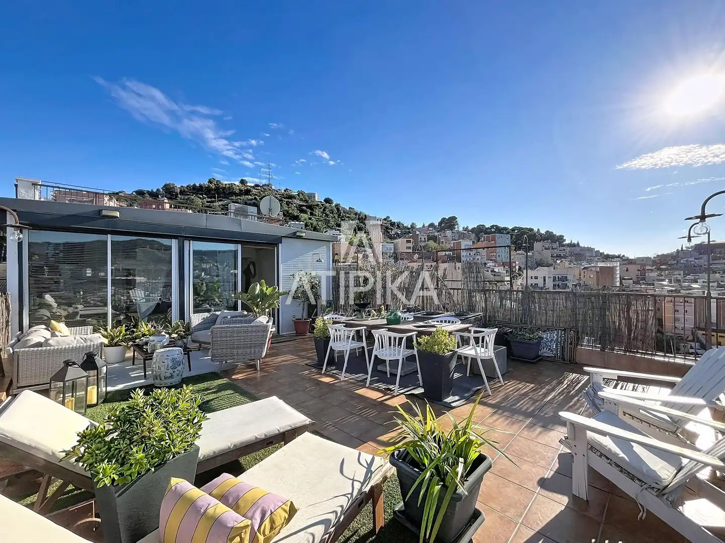 Terrasse von Maisonette zum Verkauf in Barcelona mit Klimaanlage, Heizung und Terrasse