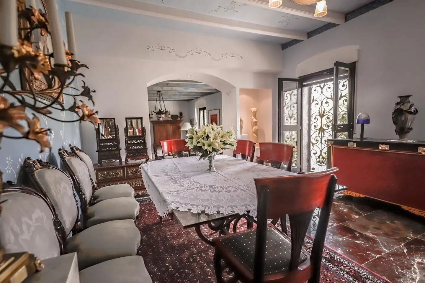 Dining room of Houses for sale in El Castell de Guadalest  with Private garden