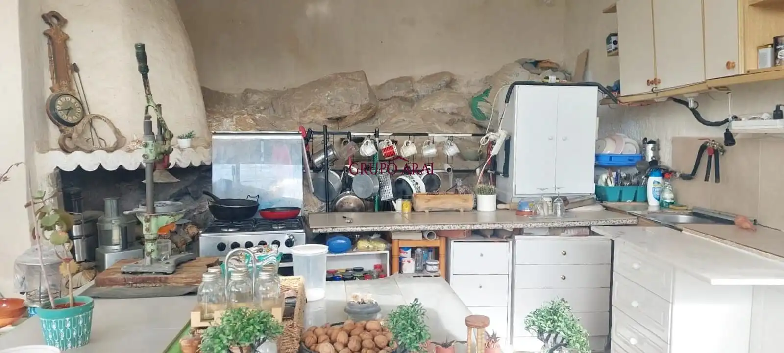 Cocina de Finca rústica en venta en Busot con Trastero y Piscina