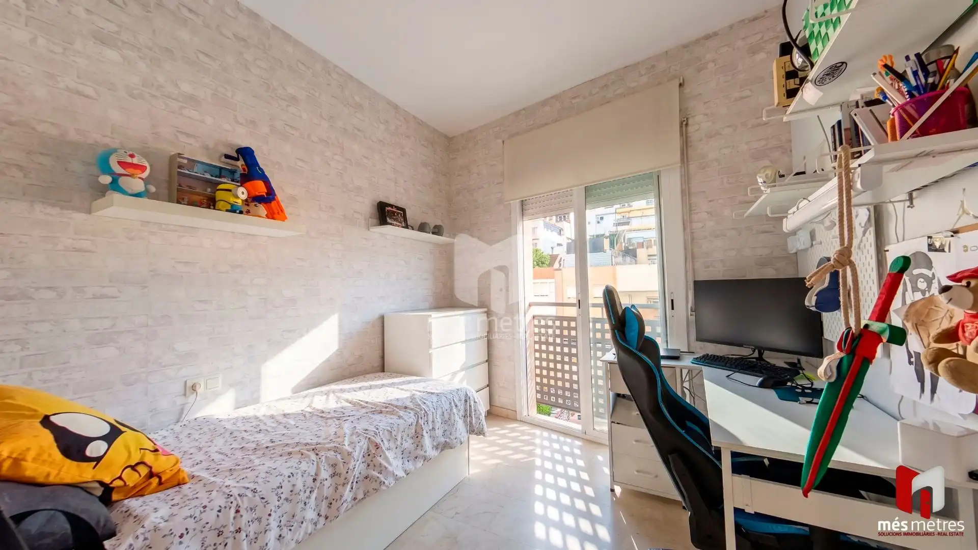 Bedroom of Flat for sale in Montgat  with Air Conditioner, Heating and Private garden