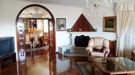 Living room of Houses for sale in Vilagarcía de Arousa  with Heating, Parquet flooring and Terrace