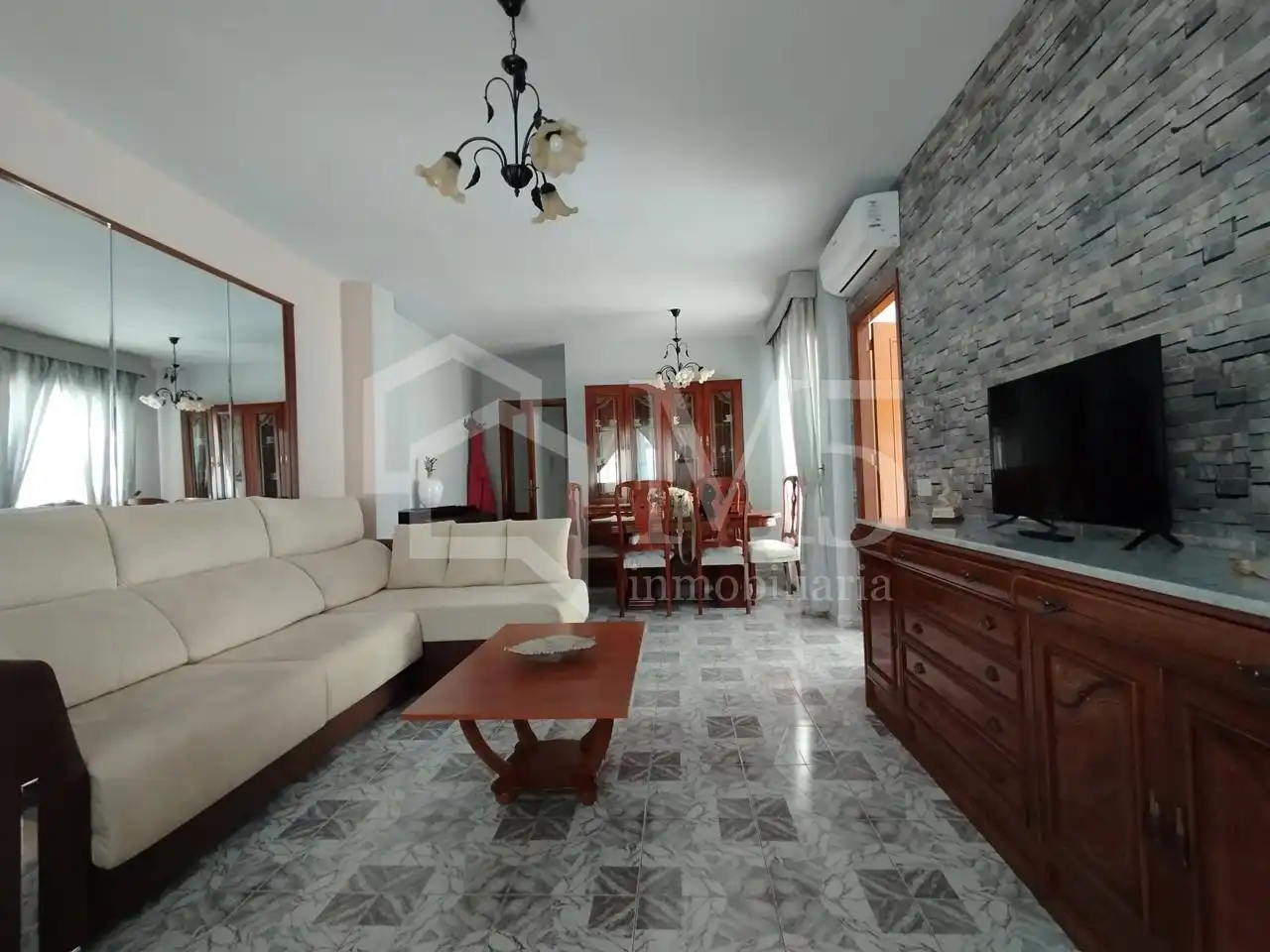 Wohnzimmer von Wohnung zum Verkauf in Nerja mit Klimaanlage, Terrasse und Möbliert