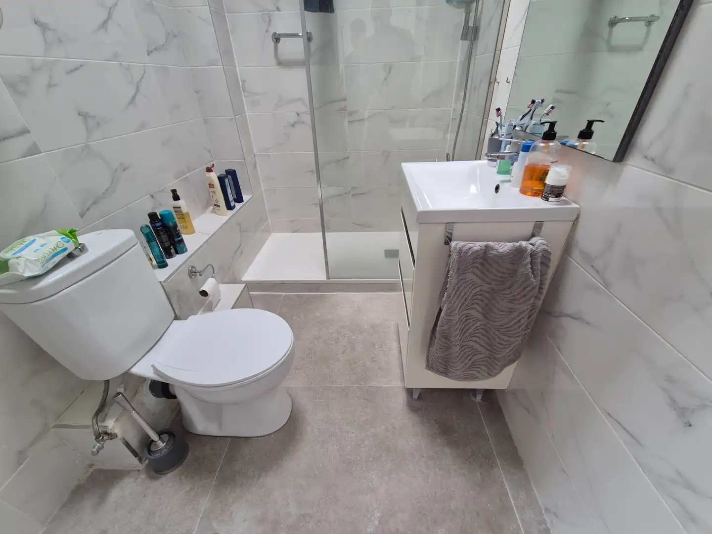 Badezimmer von Wohnung zur Miete in Santa Pola mit Terrasse und Möbliert