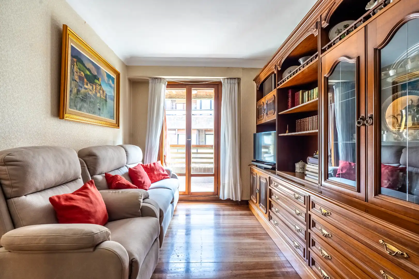 Sala de estar de Piso en venta en Donostia - San Sebastián  con Calefacción, Amueblado y Horno