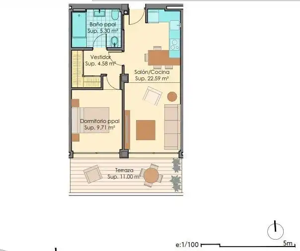 Apartments for rent in Estepona  with Air Conditioner, Terrace and Furnished
