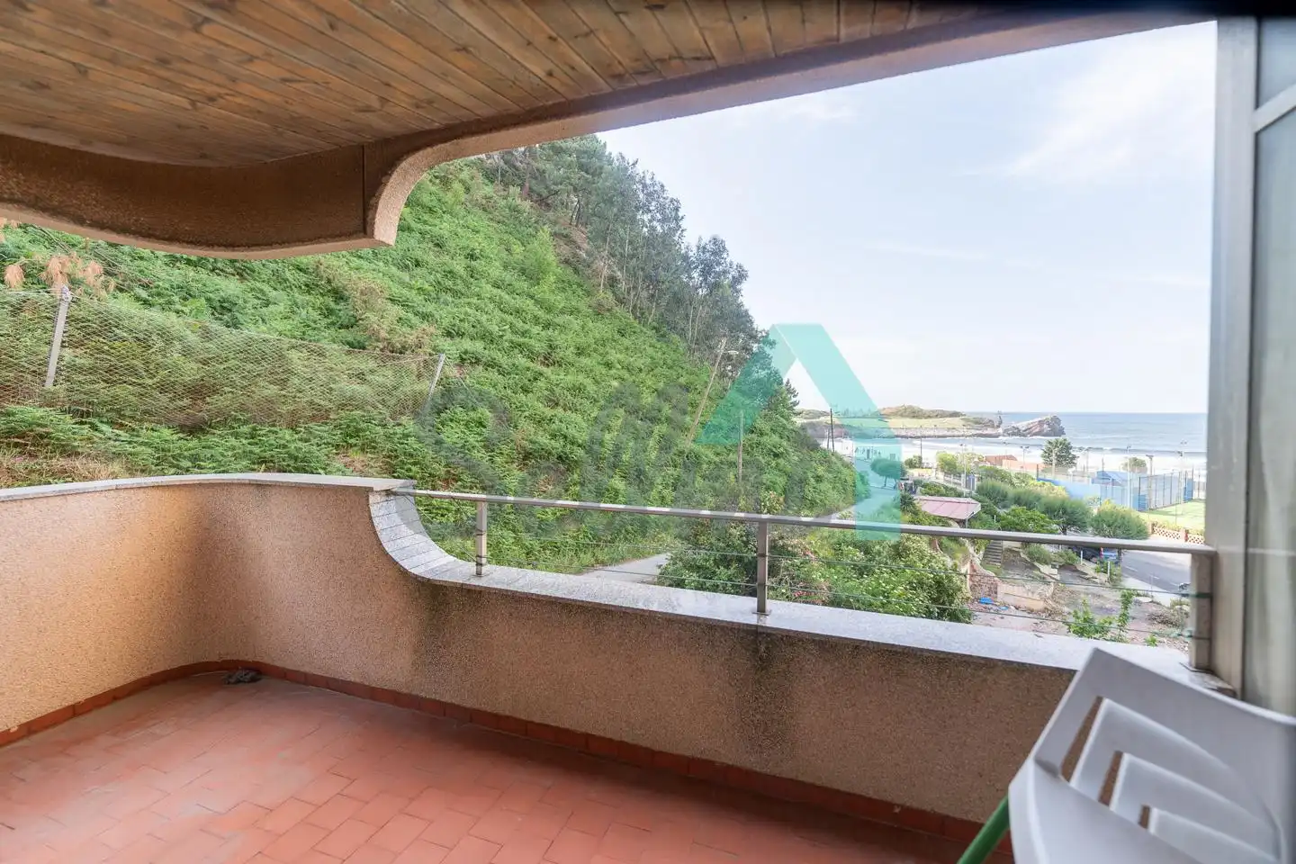 Terrasse von Wohnung zur Miete in Castrillón mit Heizung, Parkett und Terrasse