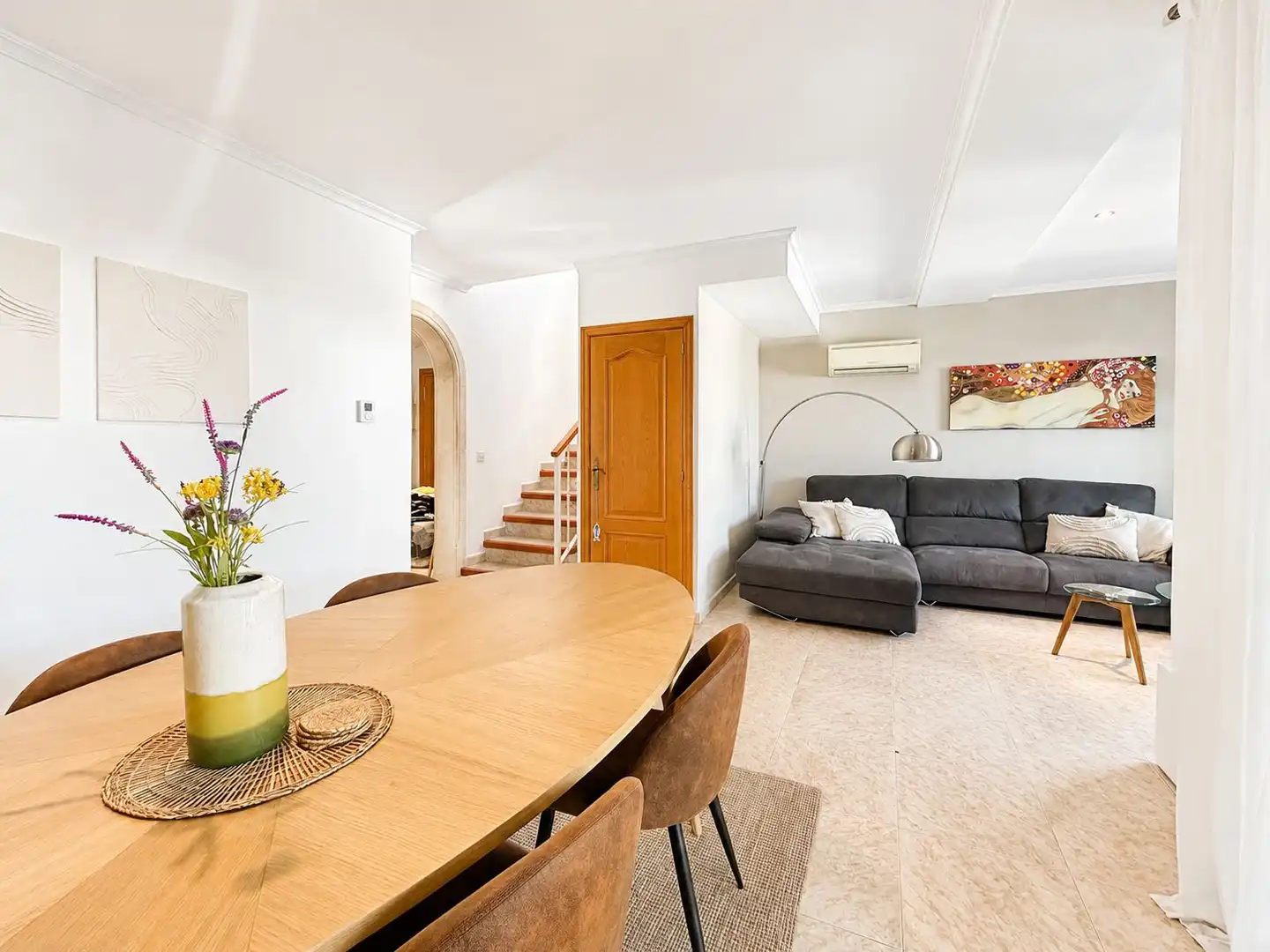 Sala de estar de Casa adosada en venta en Jávea / Xàbia con Aire acondicionado, Calefacción y Piscina