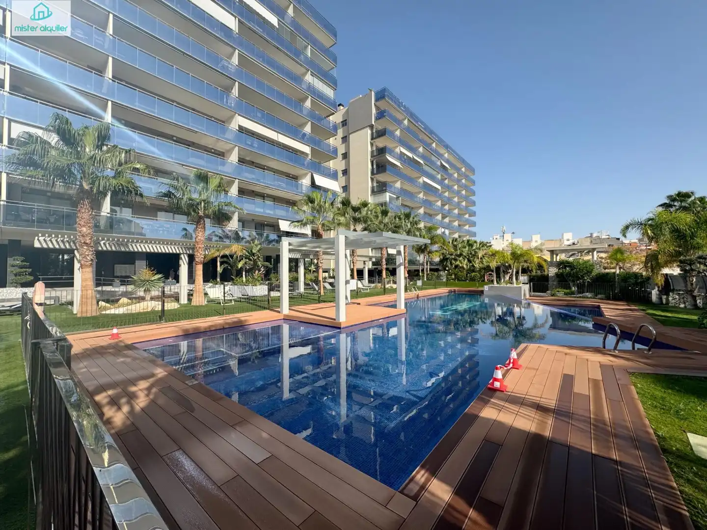 Swimming pool of Apartments for rent in El Campello  with Air Conditioner, Private garden and Terrace