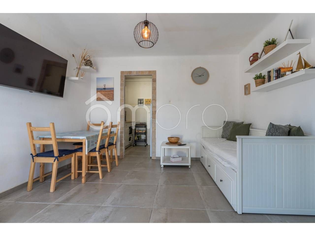 Sala de estar de Piso en venta en Torredembarra con Terraza, Amueblado y Balcón