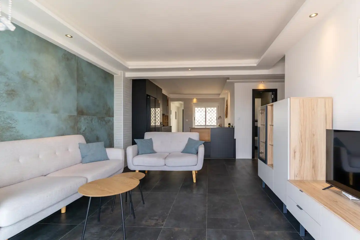 Wohnzimmer von Wohnung zum Verkauf in Santa Pola mit Klimaanlage und Terrasse